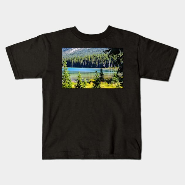 Elbow lake. Kids T-Shirt by CanadianWild418